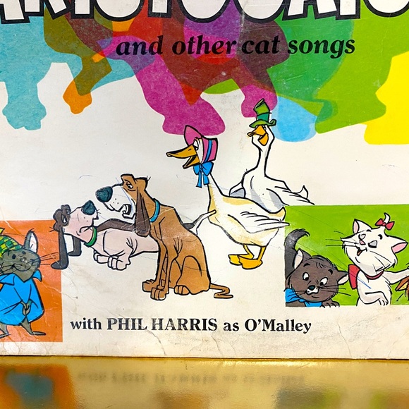 WALT DISNEY PRODUCTIONS VTG 1970 THE ARISTOCATS DISNEYLAND VINYL RECORD DQ-1333 - Picture 6 of 16